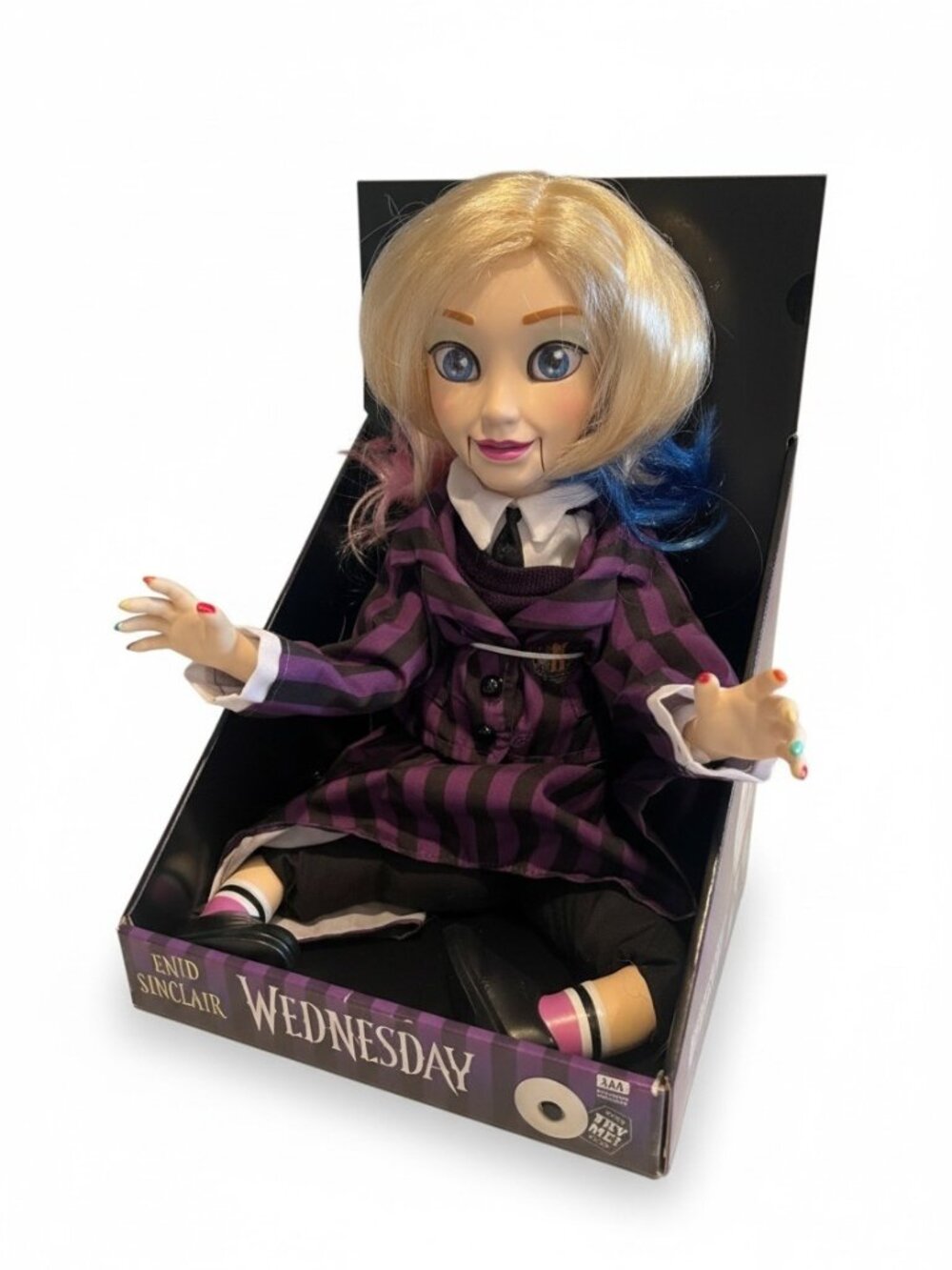 Wednesday Enid Sinclair Animated Doll – 13” – Tekky – NIB